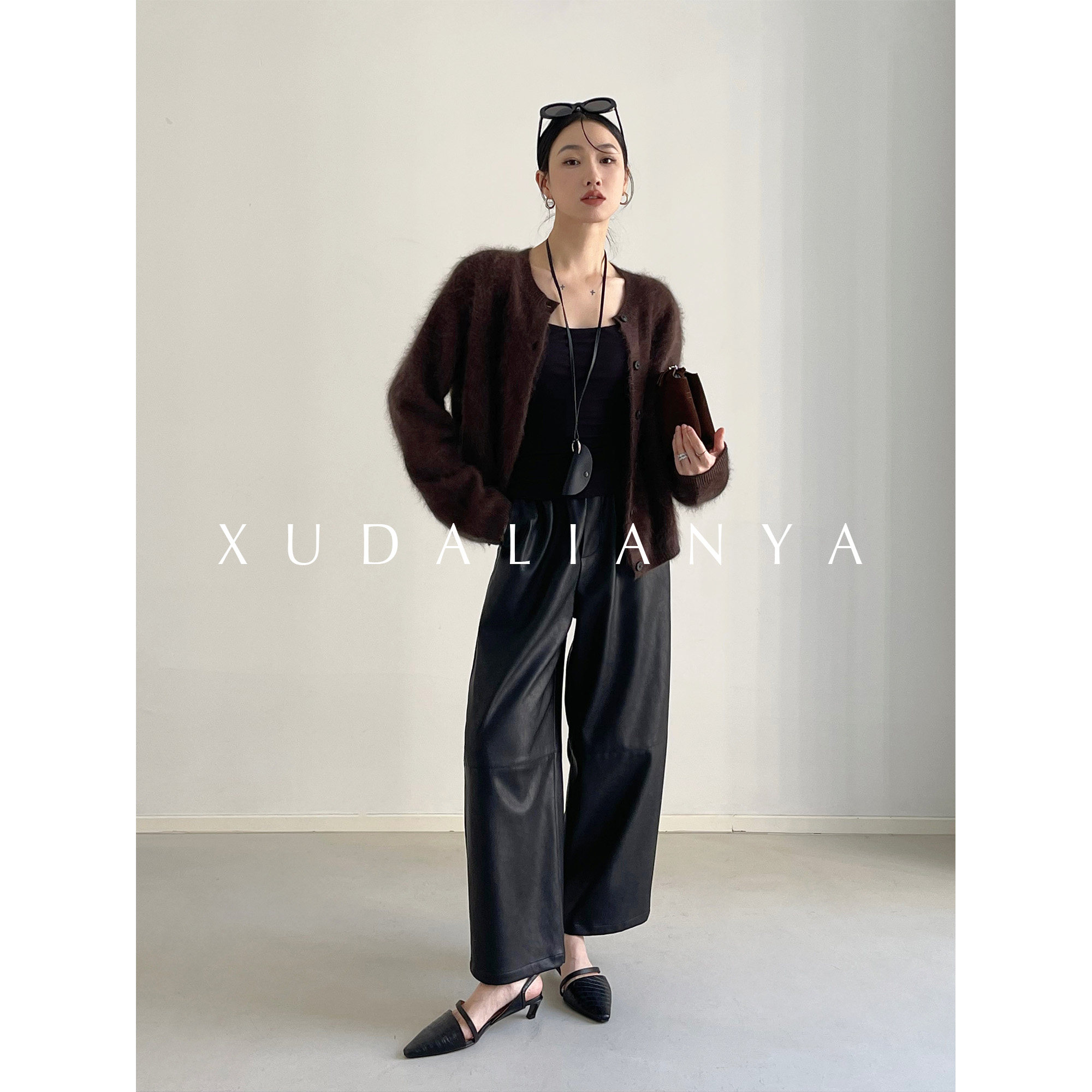 徐大脸吖定制 100澳洲羊毛氛围感拉毛韩系秋季针织开衫毛衣外套女,淘宝优惠券,粉丝福利购,淘宝优惠卷