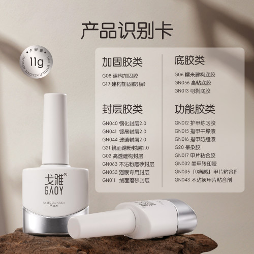 gaoy戈雅底胶封层套装晕染建构可剥加固磨砂钢化指甲油胶美甲专用 - 图3