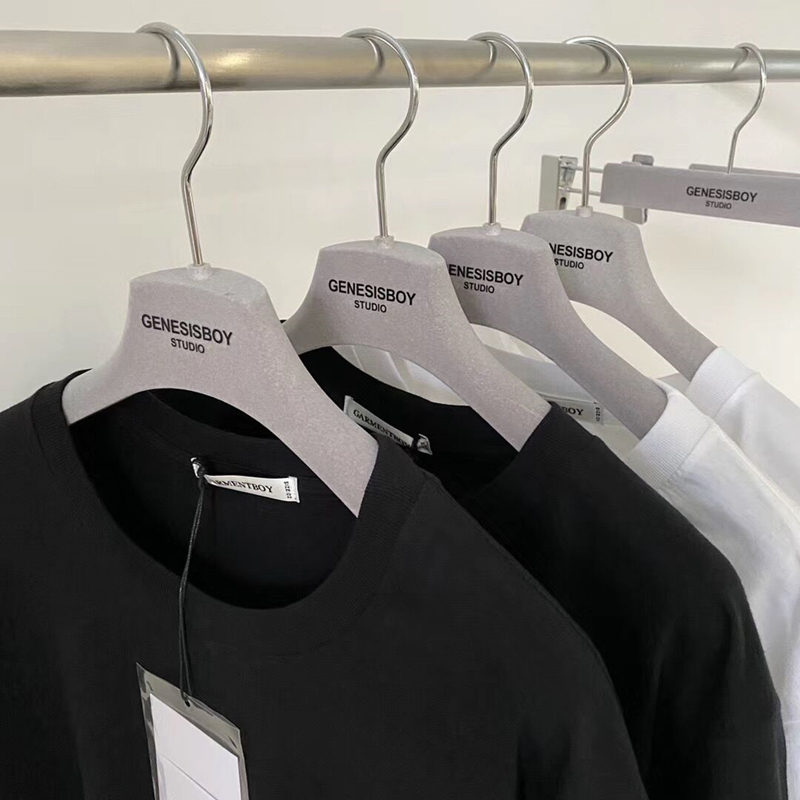 卡碧丝绒衣架定制男女服装店防滑加厚灰色不起包衣架春秋冬西装服 - 图0