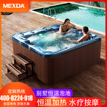 Masterda Villa Outdoor Massage Bathtub Thermostatic Heating Surf SPA Bubble Pool Multiperson Hydrotherapy Massage Spa Pool