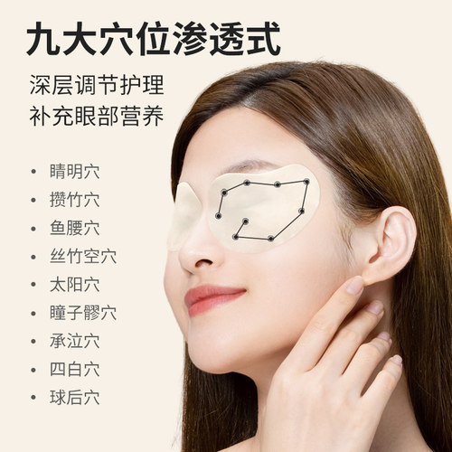 闪亮护眼贴蓝莓叶黄素冰敷眼贴青少年成人舒缓眼疲劳学生润目贴 - 图0
