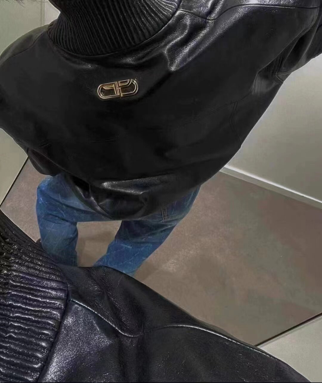 Balenciaga Red Biker Jacket