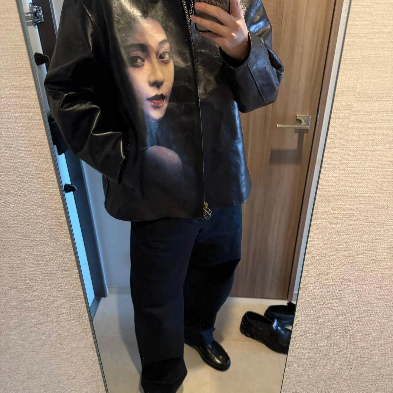 Yohji Yamamoto x Fan Bingbing Leather Jacket
