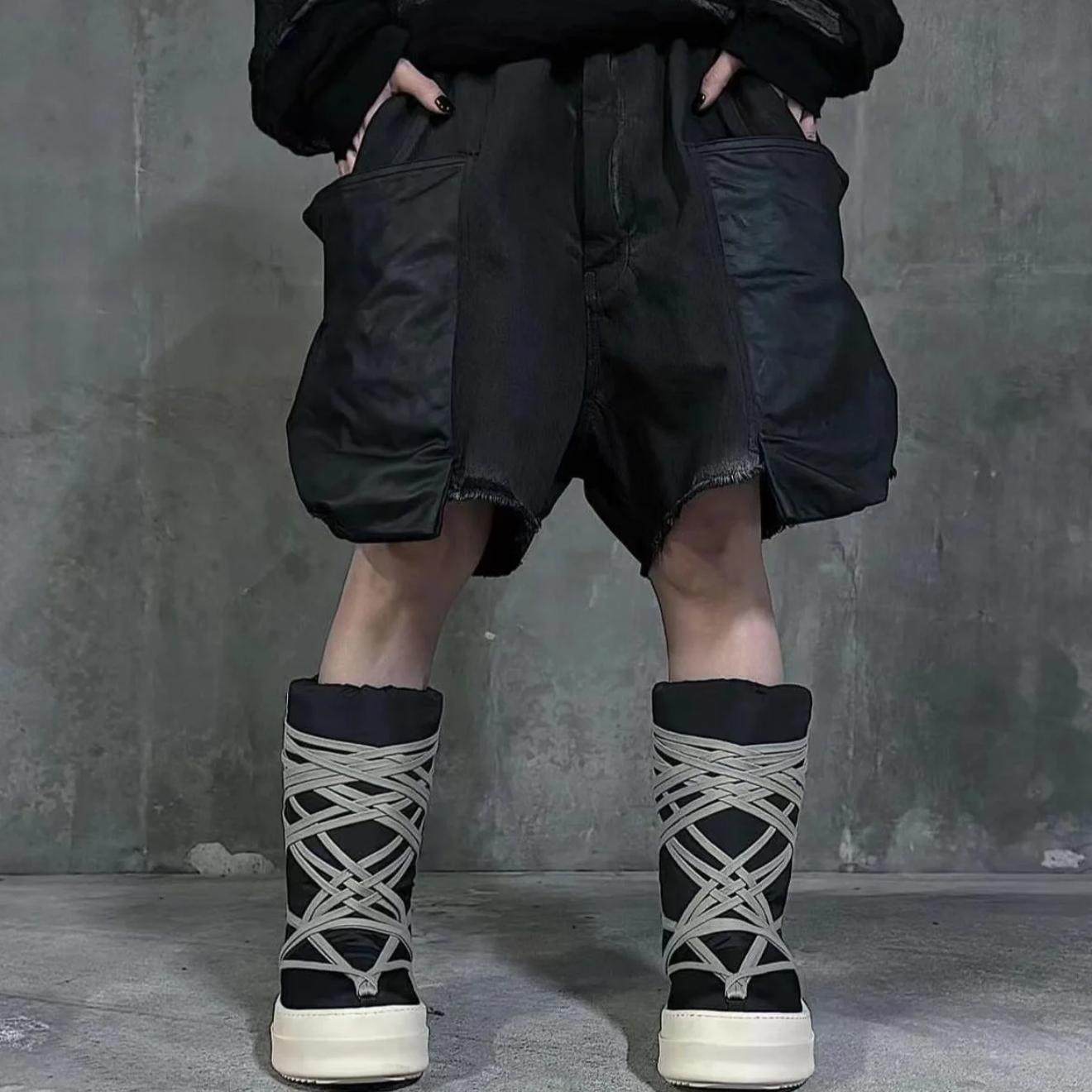 Rick Owens Stefan Panelled Cargo Shorts