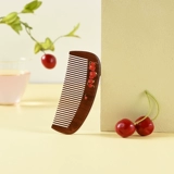 谭木匠 Подлинный лакир искусство натуральное деревянное расческа в вишне -красной вишне -персике Peach Special Care Clopp Scalp Meridian Massage Massage