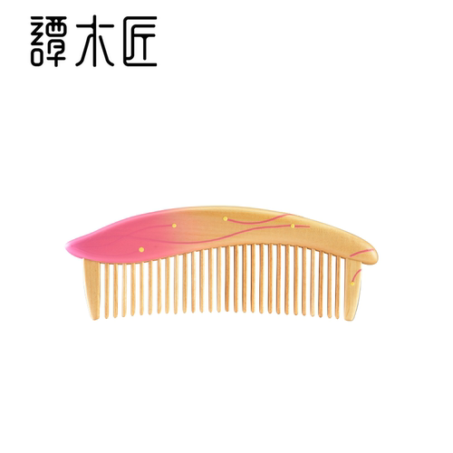 谭木匠正品礼盒山茶花系列  女士长发专用按摩护发蓬松创意礼物梳 - 图1