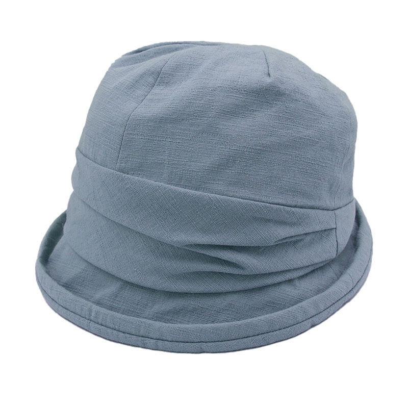 2025年日系小盆帽圆顶渔夫帽遮阳帽防晒帽褶皱休闲棉布帽青年帽子,淘宝优惠券,粉丝福利购,淘宝优惠卷