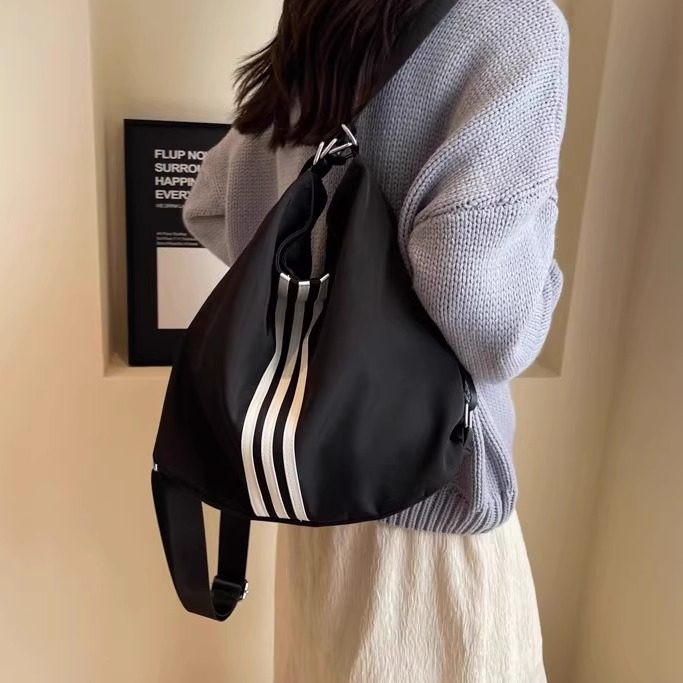 帆布包女一包三用背包2025新款双肩单肩斜挎大学生上课通勤托特包,淘宝优惠券,粉丝福利购,淘宝优惠卷