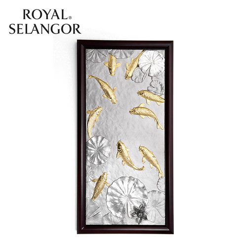 皇家雪兰莪ROYAL SELANGOR鲤鱼牌匾纯手工锡制品墙壁挂件商务送礼 - 图1