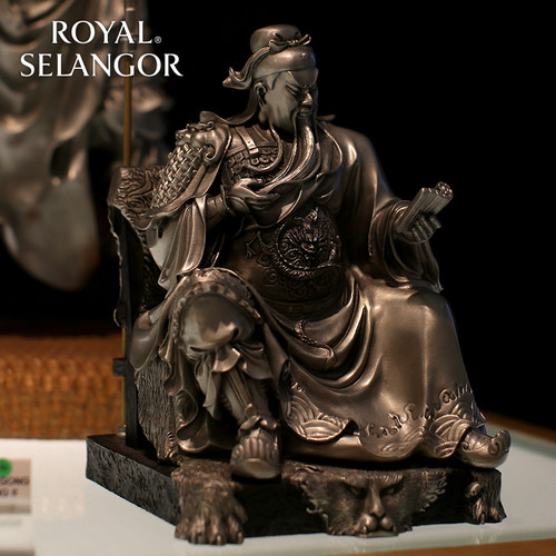 皇家雪兰莪关公像摆件关二爷关羽招财雕像请关公像供奉武财神关公 - 图0