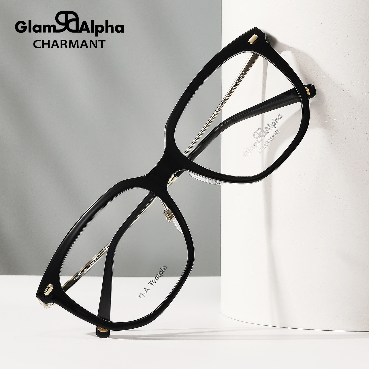 CHARMANT夏蒙眼镜架女时尚多边形素颜眼镜框可配近视度数GA38219,淘宝优惠券,粉丝福利购,淘宝优惠卷