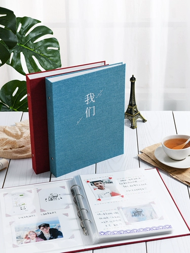 Книга с картинками, фотоальбом для влюбленных на день Святого Валентина, «сделай сам», ручная роспись, подарок на день рождения