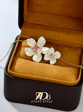 白鸢尾轻奢锁骨链项链女