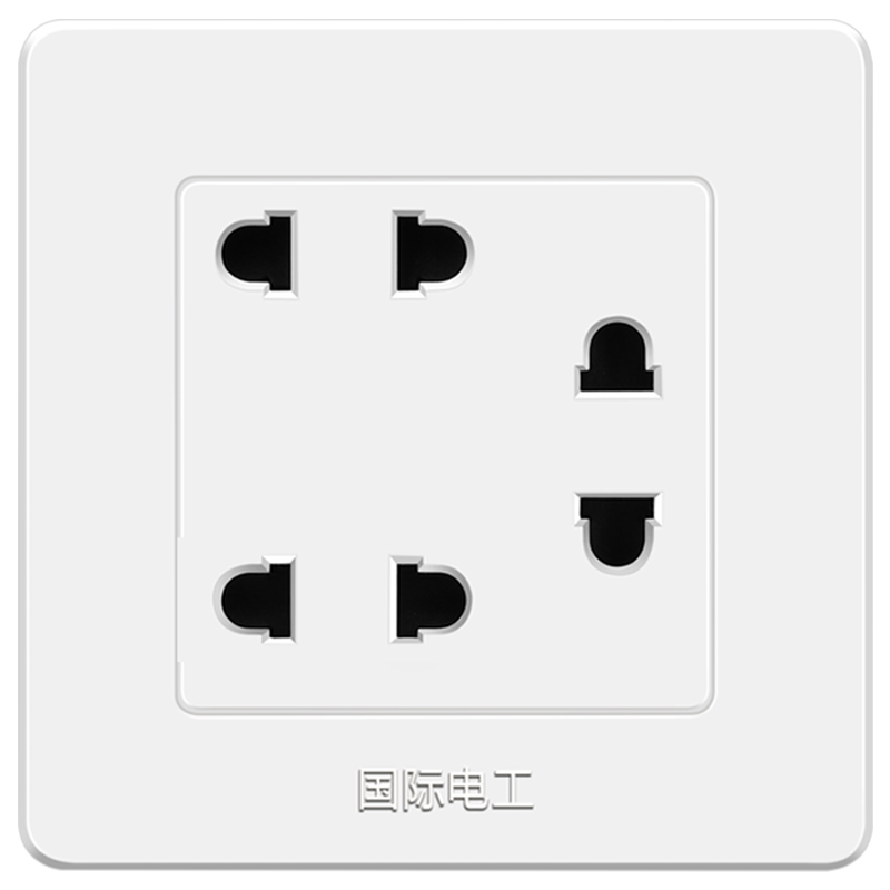 6六孔插座86型面板二二二插四眼三个3四8七7插坐2八4九5十白色9两-图3