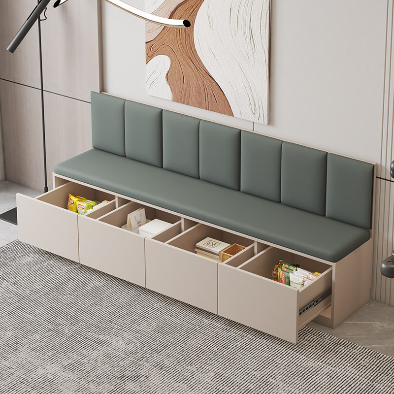 实木卡座沙发小户型奶茶店咖啡馆软包靠背储物柜一体大容量飘窗柜,淘宝优惠券,粉丝福利购,淘宝优惠卷