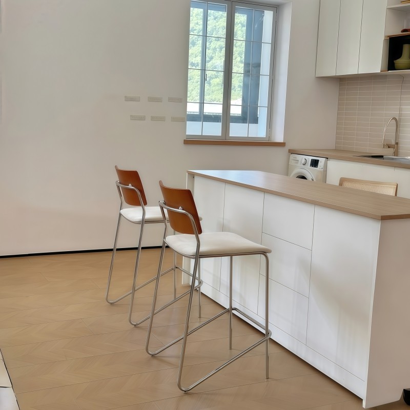 中古风吧台椅家用岛台高脚椅高级感包豪斯吧凳设计师款酒吧椅凳子,淘宝优惠券,粉丝福利购,淘宝优惠卷