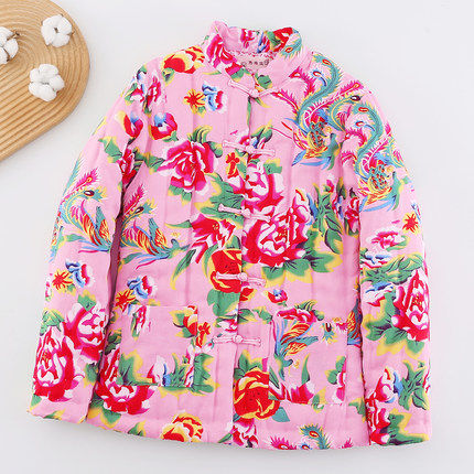 东北大花布纯棉花手工棉衣 男女冬季加厚保暖修身嘻哈民族风棉袄,淘宝优惠券,粉丝福利购,淘宝优惠卷