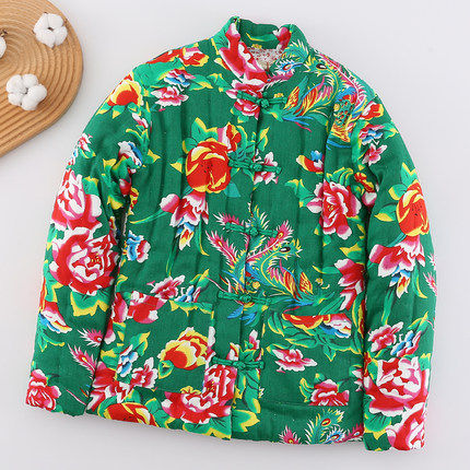 东北大花布纯棉花手工棉衣 男女冬季加厚保暖修身嘻哈民族风棉袄,淘宝优惠券,粉丝福利购,淘宝优惠卷