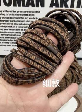 发20根韩系百搭豹纹发圈高弹力日常基础款马尾扎头发橡皮筋头绳