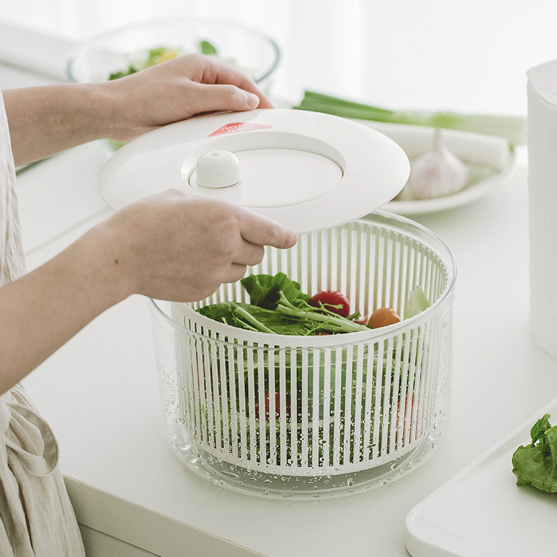 日本进口蔬菜脱水器小型手摇甩菜器厨房洗菜沥水盆果蔬沙拉沥水篮,淘宝优惠券,粉丝福利购,淘宝优惠卷