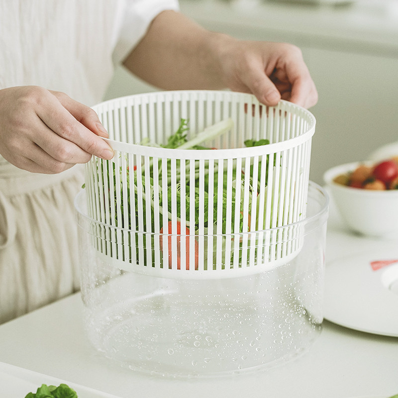 日本进口蔬菜脱水器小型手摇甩菜器厨房洗菜沥水盆果蔬沙拉沥水篮,淘宝优惠券,粉丝福利购,淘宝优惠卷