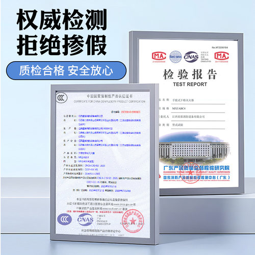 灭火器4公斤干粉手提式商铺用家用工厂4kg套装2/3/5kg8kg消防器材 - 图0