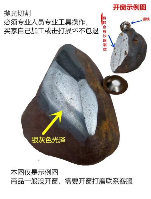 1天然铁陨石无纹理原石收藏黑灰色奇石玄关摆件流星桌面家居饰品-图1