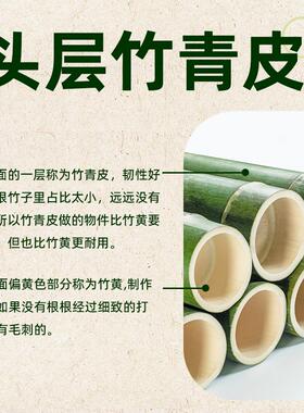 头层竹青竹编簸箕纯天然摆盘晾晒