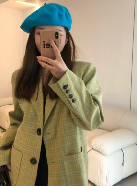 贝雷帽女贝雷帽蓝色秋冬