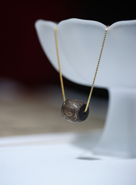 正区达拉干沉水级沉香女神款沉香祥云锁骨项链佛珠手串项链