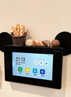 面包可视门铃装饰摆件入户门玄关创意家居氛围感装饰可爱2026卡通