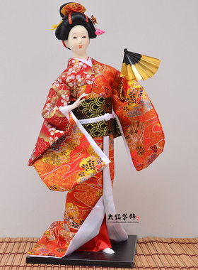 艺妓人形日式风礼品餐厅和服娃娃