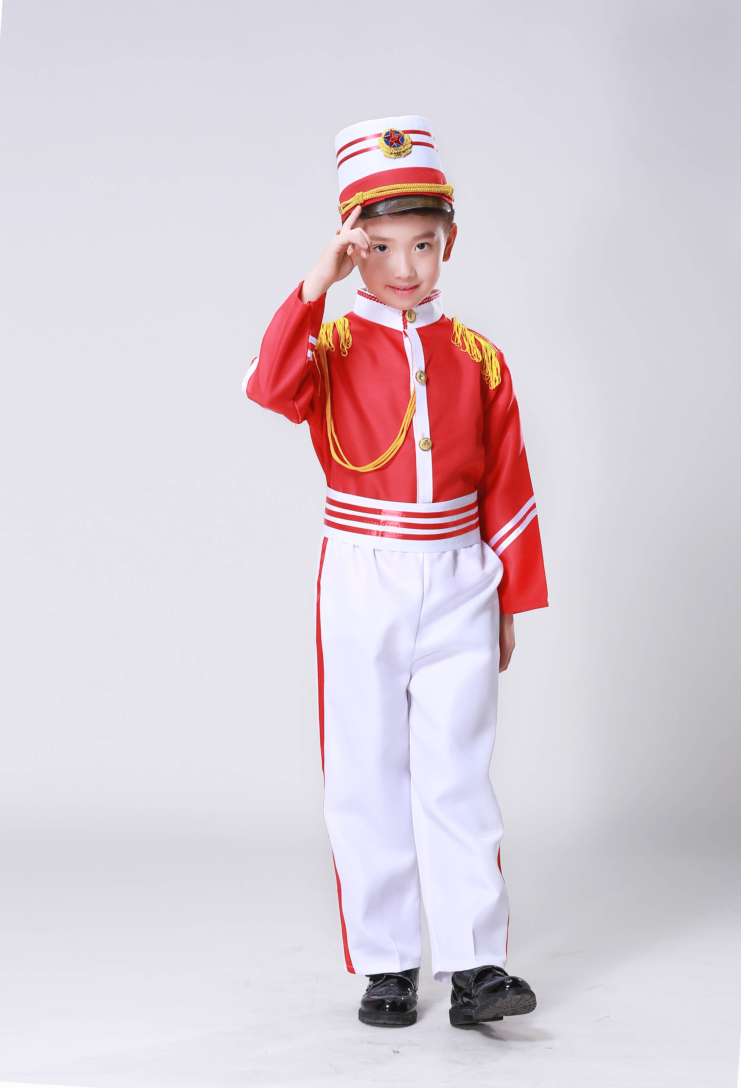 新款幼儿园升旗手服鼓号队服装中小学生乐队服升旗服旗手服鼓号服