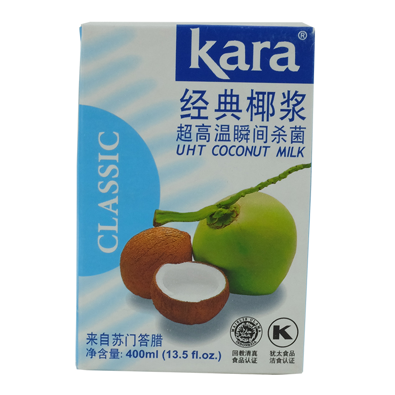 印尼进口kara佳乐椰浆椰汁椰奶400ml烘培甜点西米露整箱包邮奶茶-图3
