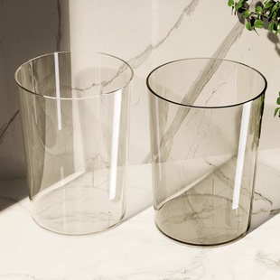 家用轻奢大容量透明垃圾桶