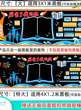 无纺布布置公告栏贴纸黑板报装饰墙贴边框毛毡简约场景环创教室