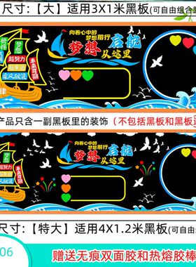 边框条环创装饰作品展示中小学校过道环创边框小学黑板报装饰墙贴