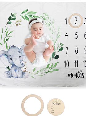 Ylsteed Newborn Milestone Blankets Baby Monthly Growth Souve