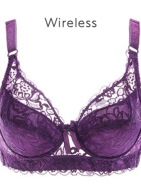 Women's Sexy Lace Wireless Push Up Bra Sexy Wire Free Bras F
