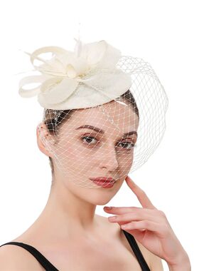 New Fascinator Pillox Hat Wedding Bridal Veil Fascinator Mes