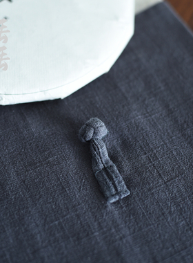 棉麻翻盖扣式白茶防潮配件布袋