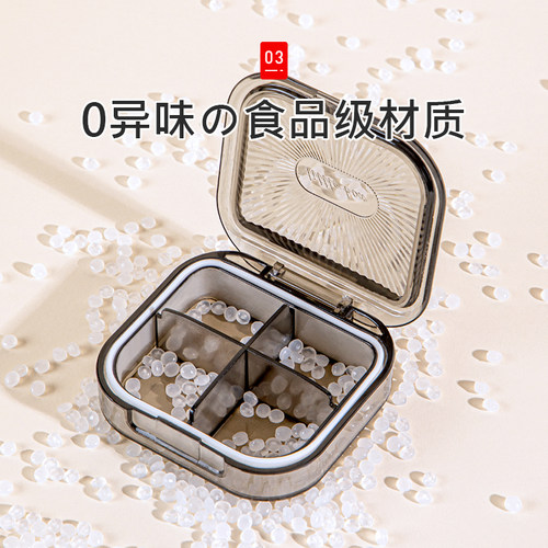 日本小药盒便携分装式药丸药片盒子随身一日三餐迷你药物密封防潮 - 图1