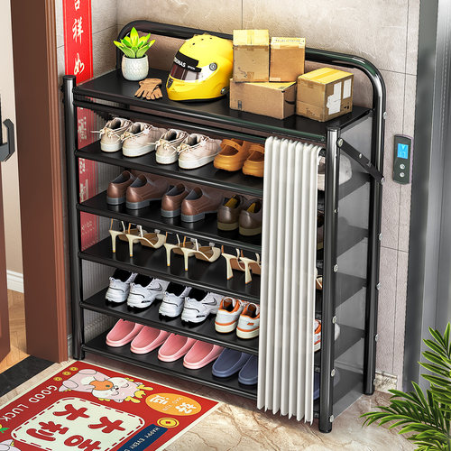 日本鞋架多层家用门口小窄入户超薄折叠鞋架子室内简易置物架鞋柜 - 图3
