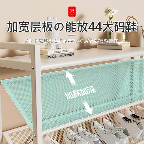 日本鞋架小窄门口多层家用室内超薄鞋架子置物架入户小型简易鞋柜 - 图3