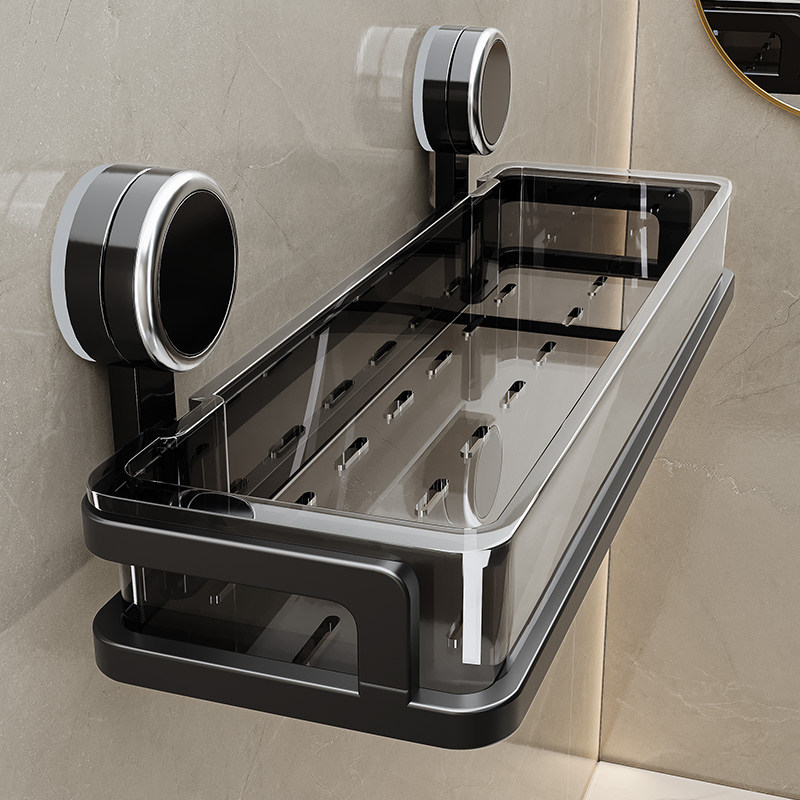 日本卫生间吸盘置物架墙上收纳免打孔厨房浴室挂墙厕所壁挂式架子,淘宝优惠券,粉丝福利购,淘宝优惠卷