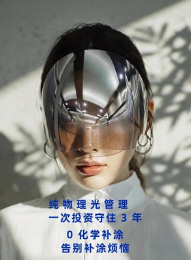 阻隔UVA+UV四季防晒面罩时尚搭配