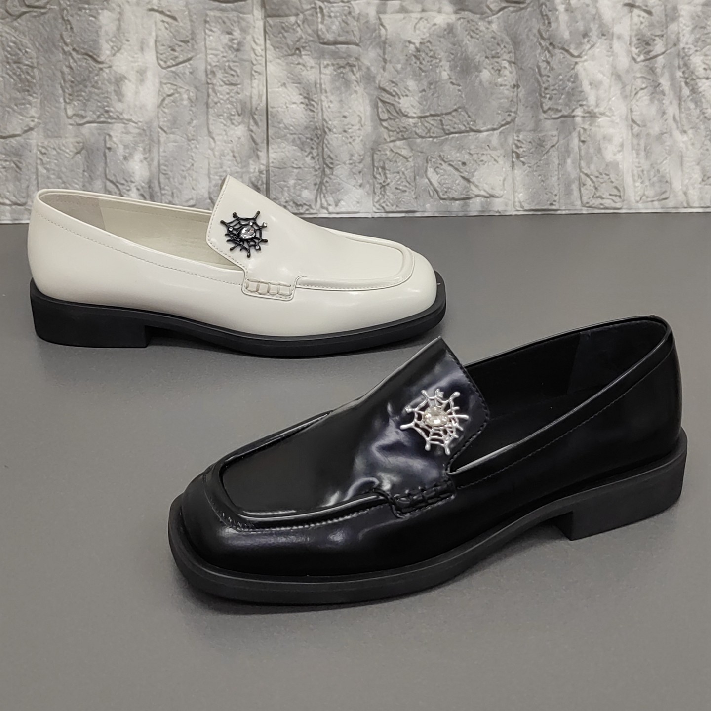 迪芙斯正品撤柜断码处理春季牛皮时尚方头低跟一脚蹬乐福鞋女单鞋,淘宝优惠券,粉丝福利购,淘宝优惠卷