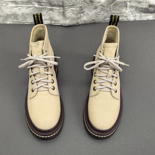 35码正品撤柜断码处理真皮马丁靴女冬季短靴系带厚底百搭休闲靴女 - 图0