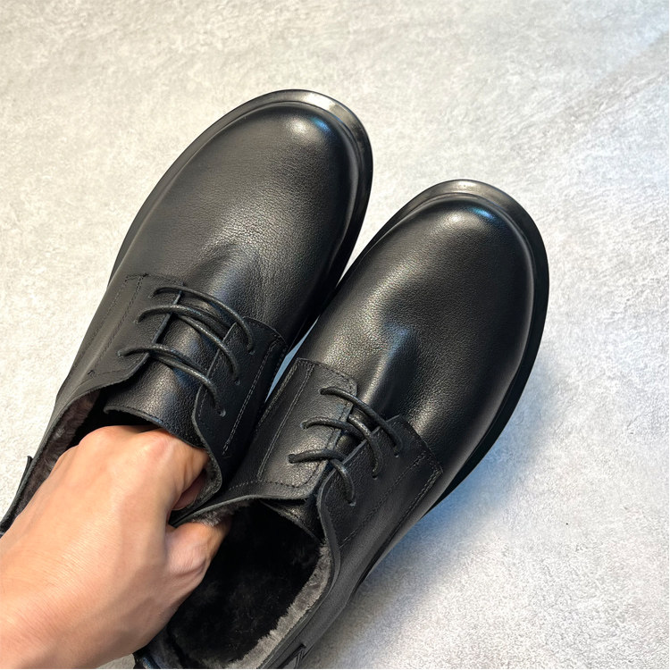 冬季皮鞋男士真皮大头德比鞋通勤上班工装商务休闲鞋加绒保暖棉鞋,淘宝优惠券,粉丝福利购,淘宝优惠卷