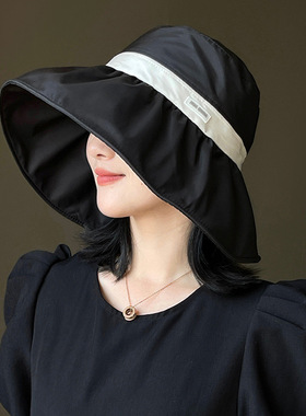 Charn Kiond 日本设计师联名款防晒帽女遮阳帽防紫外线遮脸太阳帽